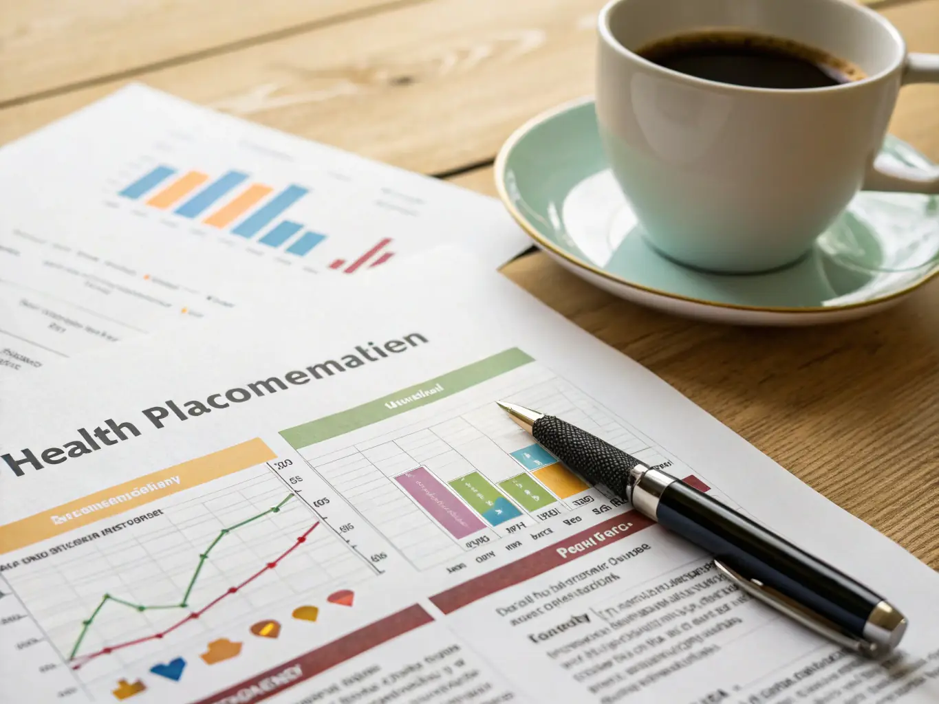 A close-up shot of a Provision Insurance Solutions agent's hand pointing to a specific section of a Medicare plan document, highlighting key coverage details.