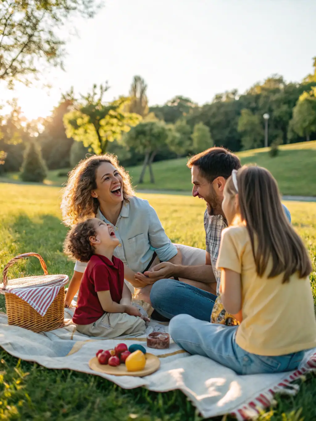 A diverse family smiling and feeling secure, representing the peace of mind that comes with comprehensive life insurance coverage from Provision Insurance Solutions.