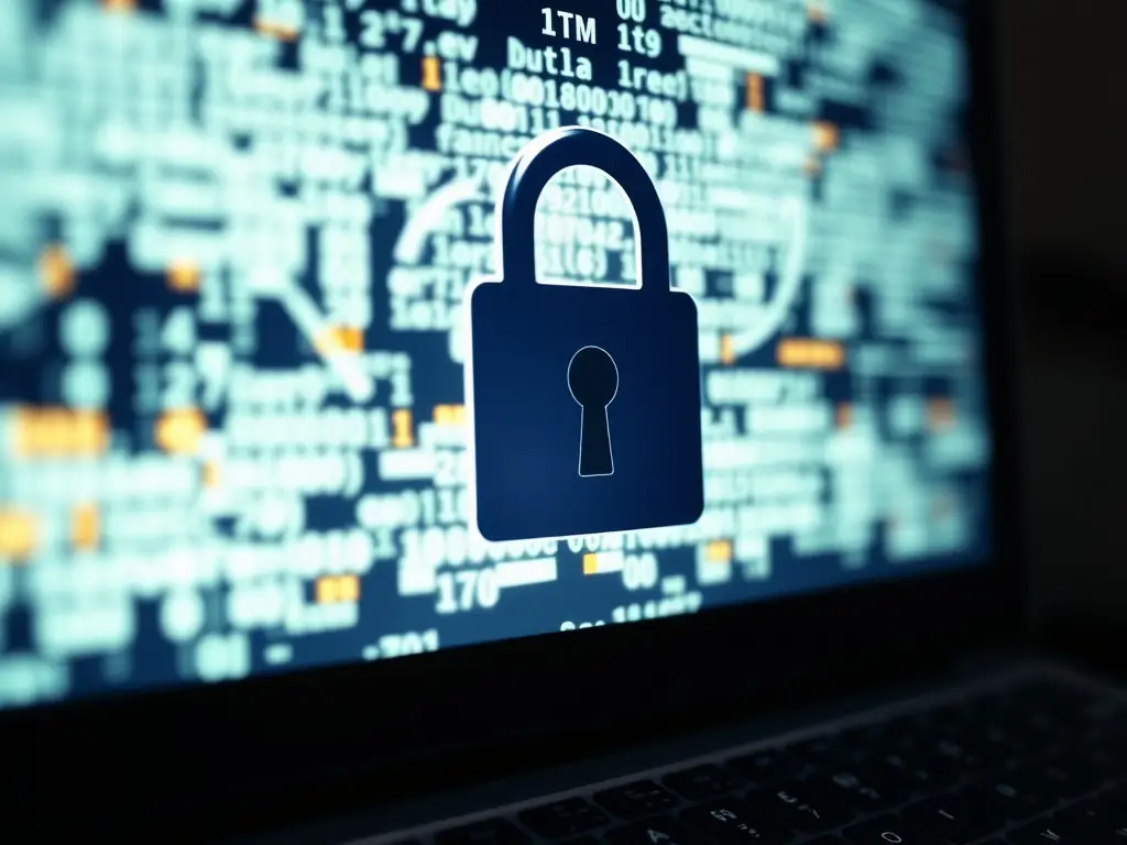 A secure digital lock symbolizing the protection and security that Provision Insurance Solutions provides through its life insurance policies.