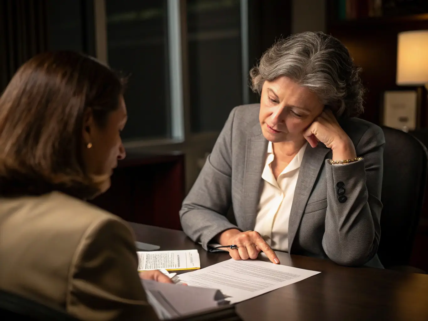 A professional insurance advisor from Provision Insurance Solutions explaining life insurance options to a client in a friendly and approachable manner.